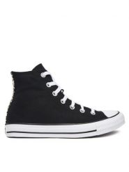 Converse Trampki Chuck Taylor All Star Leopard A14940C Czarny. Czarne trampki i tenisówki damskie Converse, bez wzorów, z materiału. Za 239.99 zł.
