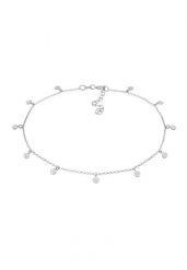 Elli Damska bransoletka na kostkę z zawieszką Organic ze srebra próby 925 Sterling Silver Bransoletki na nogę 1 ct Damski. Szare bransoletki damskie Elli, srebrne. Za 243.99 zł.
