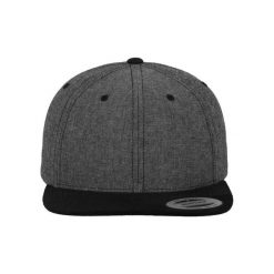 Czapka typu snapback Flexfit Chambray-Suede. Czarne czapki męskie FLEXFIT, bez wzorów, ze skóry. Za 100.05 zł.