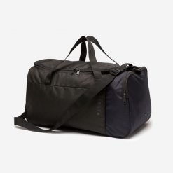 Torba sportowa Kipsta Essential 35L. Czarne torby podróżne damskie KIPSTA, bez wzorów, z materiału. Za 44.99 zł.
