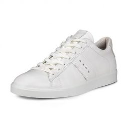 Buty do chodzenia damskie Ecco Sneaker Street Lite. Białe buty sportowe na co dzień damskie ECCO, bez wzorów, z materiału, trekkingowe. Za 535.30 zł.
