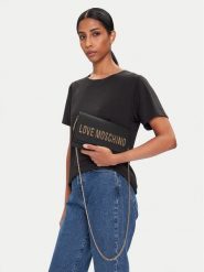 LOVE MOSCHINO Torebka JC4121PP0NKD000A Czarny. Czarne torebki klasyczne damskie Love Moschino, bez wzorów, ze skóry, bez dodatków. Za 409.99 zł.