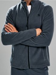 Bluza bomber - szary. Szare bluzy bez kaptura męskie Sinsay, l. Za 49.99 zł.