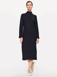 Max Mara Leisure Sukienka dzianinowa Arezzo 2333260136 Granatowy Regular Fit. Niebieskie sukienki damskie Max Mara Leisure, xs, bez wzorów, z dzianiny, bez kołnierzyka, bez ramiączek. Za 1,399.00 zł.