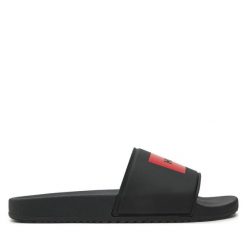 Klapki HUGO. Czarne klapki i japonki męskie Hugo. Za 189.99 zł.