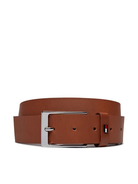 Tommy Hilfiger Pasek Męski Layton Leather 3.5 AM0AM10316 Brązowy. Brązowe paski męskie Tommy Hilfiger, bez wzorów, ze skóry. Za 139.99 zł.