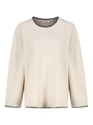 Sublevel Sweter w kolorze kremowym rozmiar: XS. Brązowe swetry klasyczne damskie Sublevel, xs, bez kołnierzyka. Za 43.57 zł.