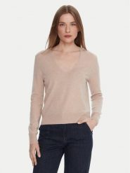 United Colors Of Benetton Sweter 1002D401Y Beżowy Regular Fit. Brązowe swetry klasyczne damskie United Colors Of Benetton, l, z wełny, bez kołnierzyka. Za 239.99 zł.