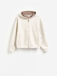 Bluza z kapturem - złamana biel. Bluzy z kapturem męskie Reserved, l, z bawełny. Za 139.99 zł.