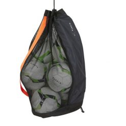 Torba na 8 piłek. Czarne torebki klasyczne damskie KIPSTA, bez wzorów, z materiału, duże, bez dodatków. Za 69.99 zł.