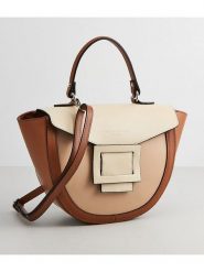 Maison héritage PARIS Skórzana torebka "Votti" w kolorze jasnobrązowo-beżowym - 28 x 21 x 9 cm rozmiar: onesize. Brązowe torebki klasyczne damskie maison héritage PARIS, bez wzorów, z materiału, bez dodatków. Za 391.99 zł.