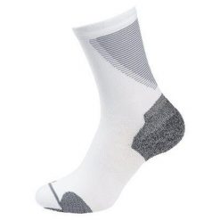 Skarpetki do biegania Odlo CERAMICOOL RUN. Białe skarpetki damskie Odlo, bez wzorów. Za 82.00 zł.