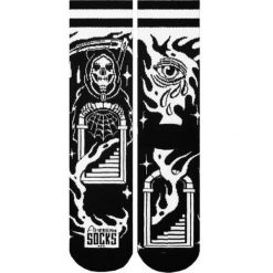 Skarpety American Socks Death's Door wielokolorowe. Białe skarpetki męskie AMERICAN SOCKS, bez wzorów. Za 80.37 zł.
