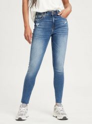 Cross Jeans Dżinsy - Skinny fit - w kolorze niebieskim rozmiar: W27/L30. Niebieskie jeansy damskie Cross Jeans, z podwyższonym stanem. Za 100.99 zł.