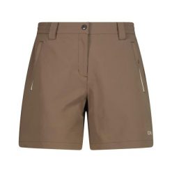 Damskie spodenki turystyczne CMP Unlimitech Stretch. Brązowe szorty damskie CMP, bez wzorów, ze skóry. Za 253.00 zł.