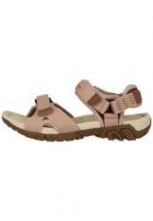 Sandały damskie Whistler Rossano. Czerwone sandały damskie WHISTLER, bez wzorów, z materiału, bez obcasa. Za 220.00 zł.