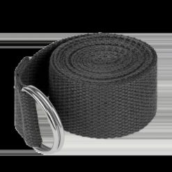 Pasek do jogi rozciągania yoga belt taśma materiałowa do stretchingu Rebel. Czarne paski męskie REBEL ACTIVE, bez wzorów, z materiału. Za 10.00 zł.