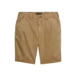 Szorty chino Superdry Utility. Brązowe szorty męskie Superdry., na lato, bez wzorów, klasyczne. Za 326.60 zł.