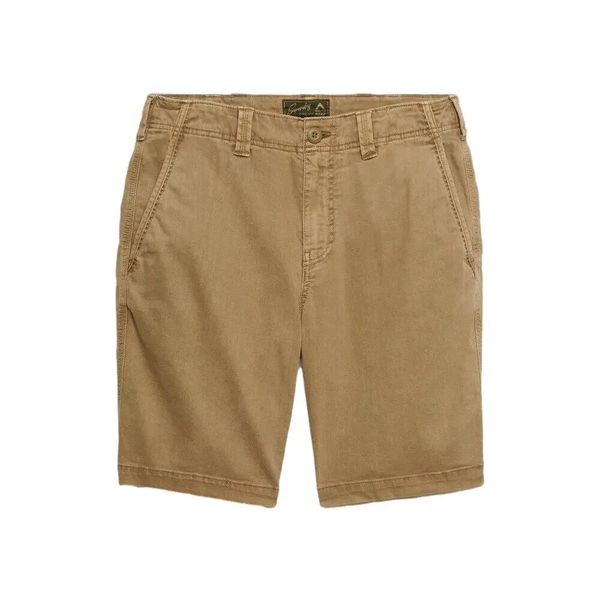 Szorty chino Superdry Utility. Brązowe szorty męskie Superdry., na lato, bez wzorów, klasyczne. Za 326.60 zł.