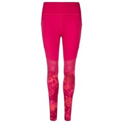 Legginsy damskie Kilpi Ligano. Czerwone legginsy sportowe damskie Kilpi, na jesień, s, bez wzorów, z materiału, do biegania. Za 141.00 zł.