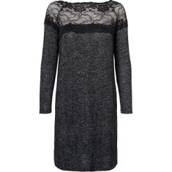 Vero Moda Damska sukienka Cima Lace Ls Dress Dark Grey Melange W. Black Lace (rozmiar M). Czarne sukienki damskie Vero Moda, m, bez wzorów, bez kołnierzyka, bez ramiączek. W wyprzedaży za 65.00 zł.