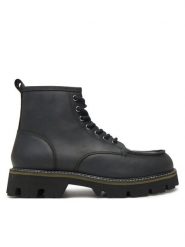 Blauer Kozaki F4RUSK03/LEP Czarny. Czarne buty zimowe męskie Blauer, z nubiku, bez zapięcia. Za 539.99 zł.