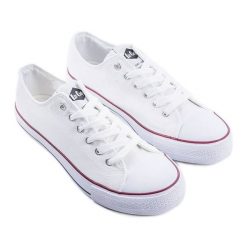 Białe trampki Lee Cooper LCW-20-31-031. Białe trampki i tenisówki męskie bez wzorów, bez zapięcia. Za 161.54 zł.