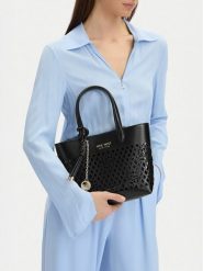 Nine West Torebka CEO-Essex Light-LDA8698A Czarny. Czarne torebki klasyczne damskie Nine West, bez wzorów, ze skóry, bez dodatków. Za 249.99 zł.