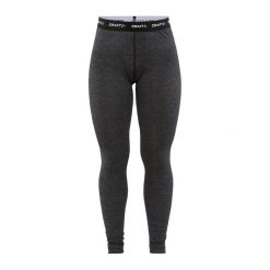 Damskie spodnie dresowe z wełny merino Craft Core. Czarne spodnie sportowe damskie Craft, s, z dresówki, do biegania. Za 438.95 zł.