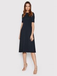 Lauren Ralph Lauren Sukienka codzienna 250863913002 Granatowy Regular Fit. Niebieskie sukienki damskie Lauren Ralph Lauren, na co dzień, xs, bez wzorów, z bawełny, bez kołnierzyka, bez ramiączek, proste. Za 449.99 zł.