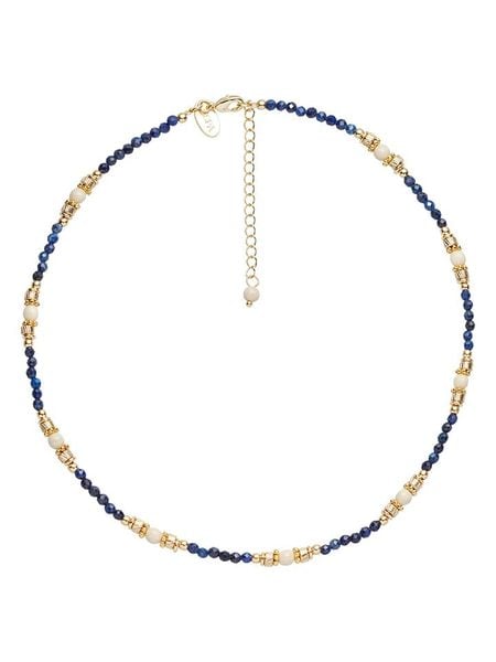 U.S. Polo Assn. Pozłacany naszyjnik z lapis lazuli - dł. 37 cm rozmiar: onesize. Niebieskie naszyjniki damskie U.S. Polo Assn., metalowe. Za 131.12 zł.