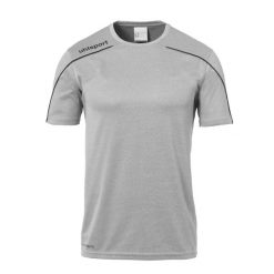 Koszulka sportowa męska Uhlsport Stream 22. Czarne t-shirty sportowe męskie UHLSPORT, m, z poliesteru, bez ramiączek, na fitness i siłownię. Za 146.00 zł.