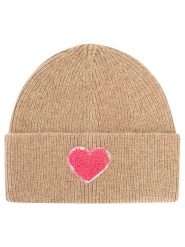 Zwillingsherz Czapka "Heart" w kolorze beżowym rozmiar: onesize. Brązowe czapki zimowe damskie Zwillingsherz, z materiału. Za 129.95 zł.