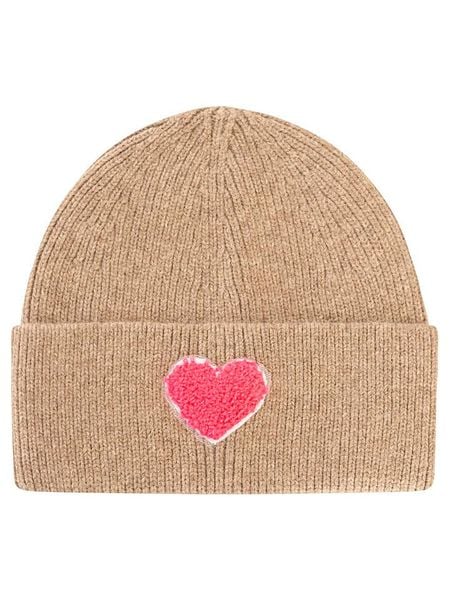 Zwillingsherz Czapka "Heart" w kolorze beżowym rozmiar: onesize. Brązowe czapki zimowe damskie Zwillingsherz, z materiału. Za 129.95 zł.