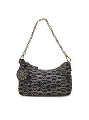 Emporio Armani Torebka EW001892 AF16095 FB237 Granatowy. Niebieskie torebki klasyczne damskie Emporio Armani, bez wzorów, z materiału, bez dodatków. Za 519.99 zł.