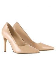 Högl Skórzane czółenka "Boulevard 90" w kolorze beżowym rozmiar: 37,5. Brązowe czółenka damskie HÖGL, bez wzorów, bez obcasa, na szpilce. Za 387.95 zł.