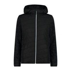Damska kurtka z kapturem CMP. Czarne kurtki damskie CMP, bez wzorów, z puchu, z kapturem. Za 392.00 zł.