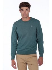 The Time of Bocha Sweter w kolorze turkusowym rozmiar: XL. Niebieskie swetry męskie The Time of Bocha, xl, bez wzorów, z bawełny, bez kołnierzyka. Za 139.54 zł.