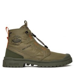 Trapery Palladium. Zielone trapery damskie Palladium, bez obcasa. Za 299.99 zł.