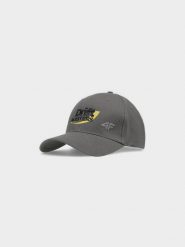 4F Czapka z daszkiem strapback uniseks 4F x Drift Masters - szara L/XL. Szare czapki z daszkiem damskie 4f, bez wzorów, z bawełny. W wyprzedaży za 79.99 zł.