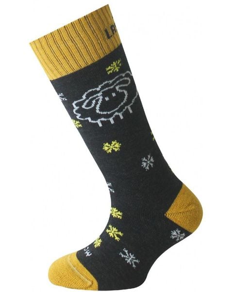 Skarpety merino SJW. Brązowe skarpetki damskie LASTING, bez wzorów, z elastanu. Za 51.00 zł.