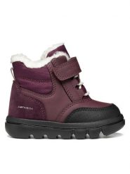 Geox Śniegowce B Willaboom Girl B Abx B665AB 0ME22 C7016 M Bordowy. Czerwone kozaki dziewczęce Geox, ze skóry. Za 319.99 zł.