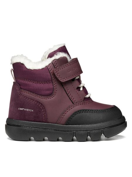Geox Śniegowce B Willaboom Girl B Abx B665AB 0ME22 C7016 M Bordowy. Czerwone kozaki dziewczęce Geox, ze skóry. Za 319.99 zł.