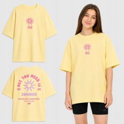 T-SHIRT DZIEWCZĘCY 4F SPORTOWY KOSZULKA Z. Żółte koszulki dziewczęce 4f, bez wzorów, bez ramiączek. Za 59.99 zł.