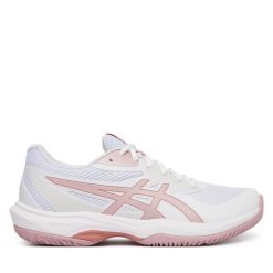 Buty do tenisa Asics. Białe buty sportowe na co dzień damskie Asics, bez wzorów, tenisowe. Za 399.99 zł.