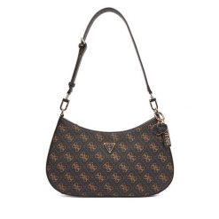 Torebka Guess. Brązowe torebki klasyczne damskie Guess, z aplikacjami, bez dodatków. Za 379.99 zł.