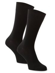 FALKE Skarpety pakowane po 2 szt. Mężczyźni Bawełna czarny, 47-50. Czarne skarpetki męskie Falke, bez wzorów, z bawełny. Za 69.95 zł.