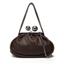 Torebka Weekend Max Mara. Brązowe torebki klasyczne damskie Weekend Max Mara, bez wzorów, bez dodatków. Za 2,069.00 zł.