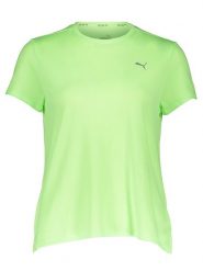 Puma Koszulka funkcyjna "Run Favorite Heather" w kolorze zielonym rozmiar: XL. Zielone bluzki sportowe damskie Puma, xl, bez wzorów, bez ramiączek. Za 87.81 zł.