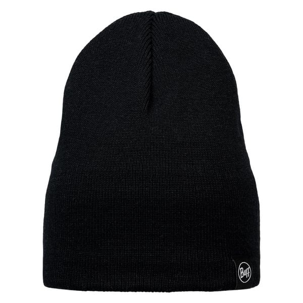 Czapka BUFF KNITTED & FLEECE BAND BEANIE LILON SHORT. Czarne czapki męskie Buff, bez wzorów, sportowe. Za 119.90 zł.